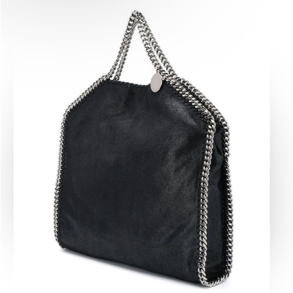 STELLA MCCARTNEY Large Falabella Tote - Black Silver